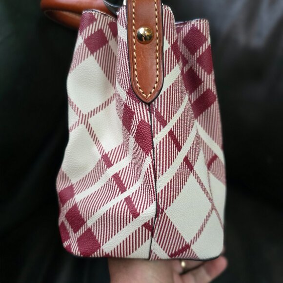 Dooney & Bourke Plaid Mini Barlow Bag Like New - Picture 6 of 10